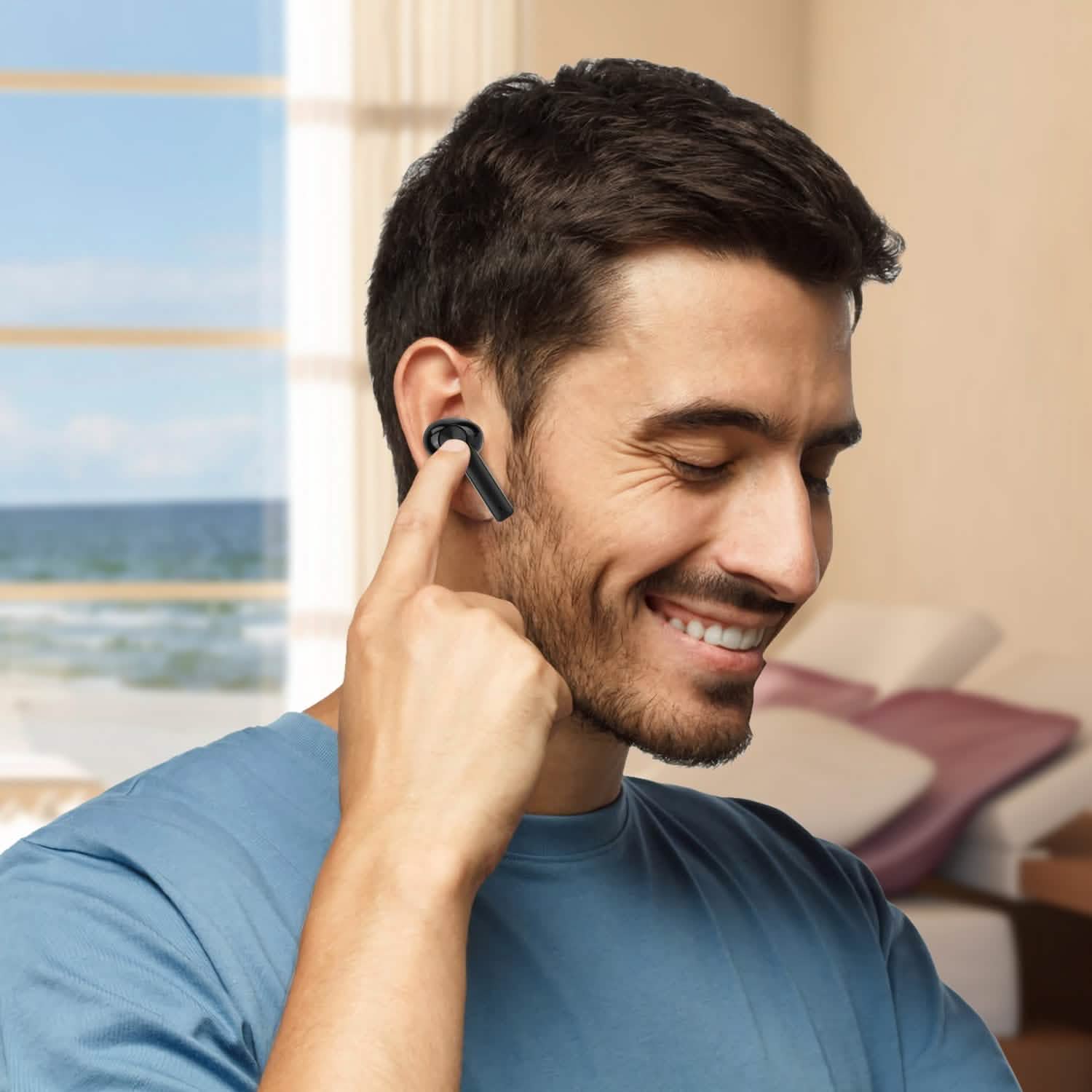 5.0 TWS Wireless Earbuds Headphones - Tophatter Daily Deals