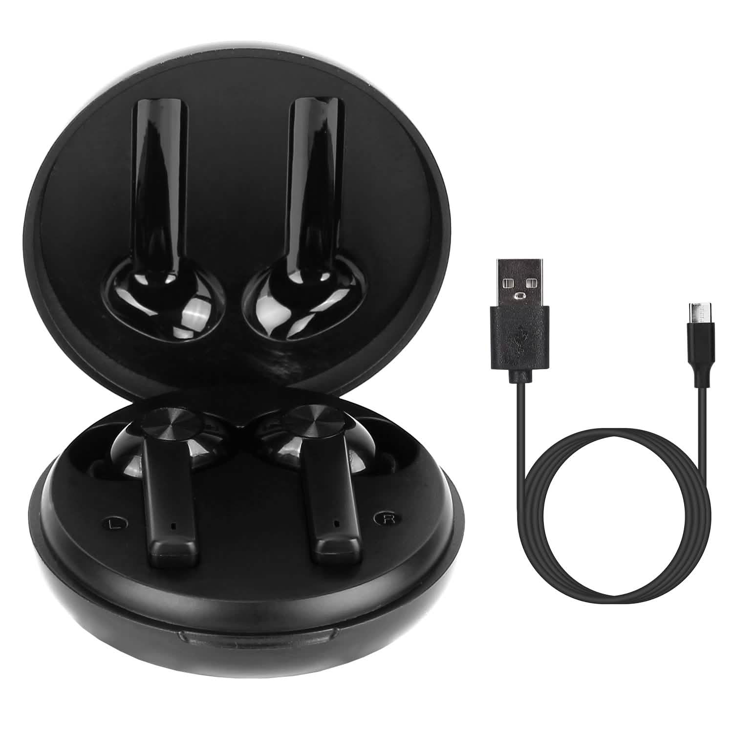 5.0 TWS Wireless Earbuds Headphones - Tophatter Daily Deals