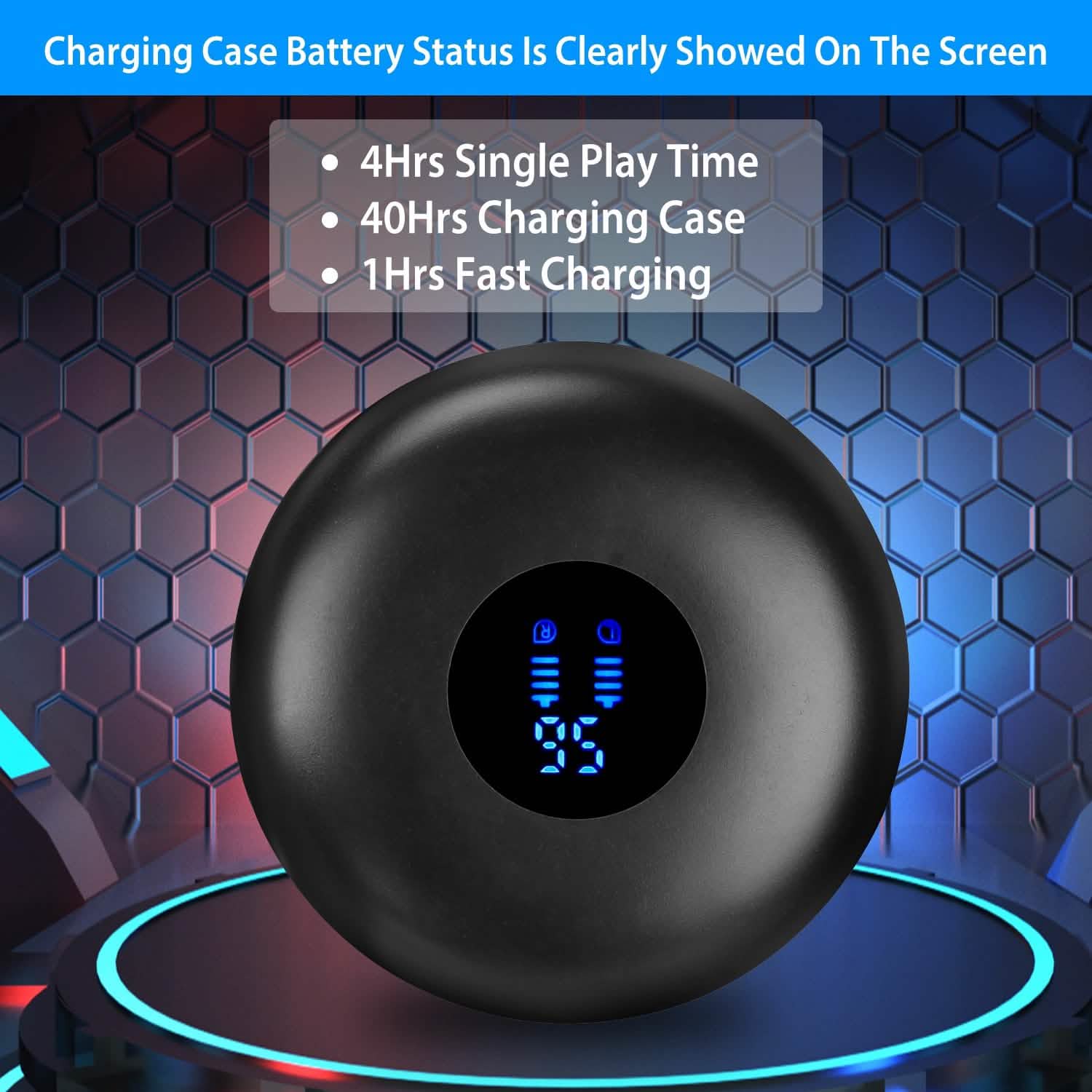 5.0 TWS Wireless Earbuds Headphones - Tophatter Daily Deals