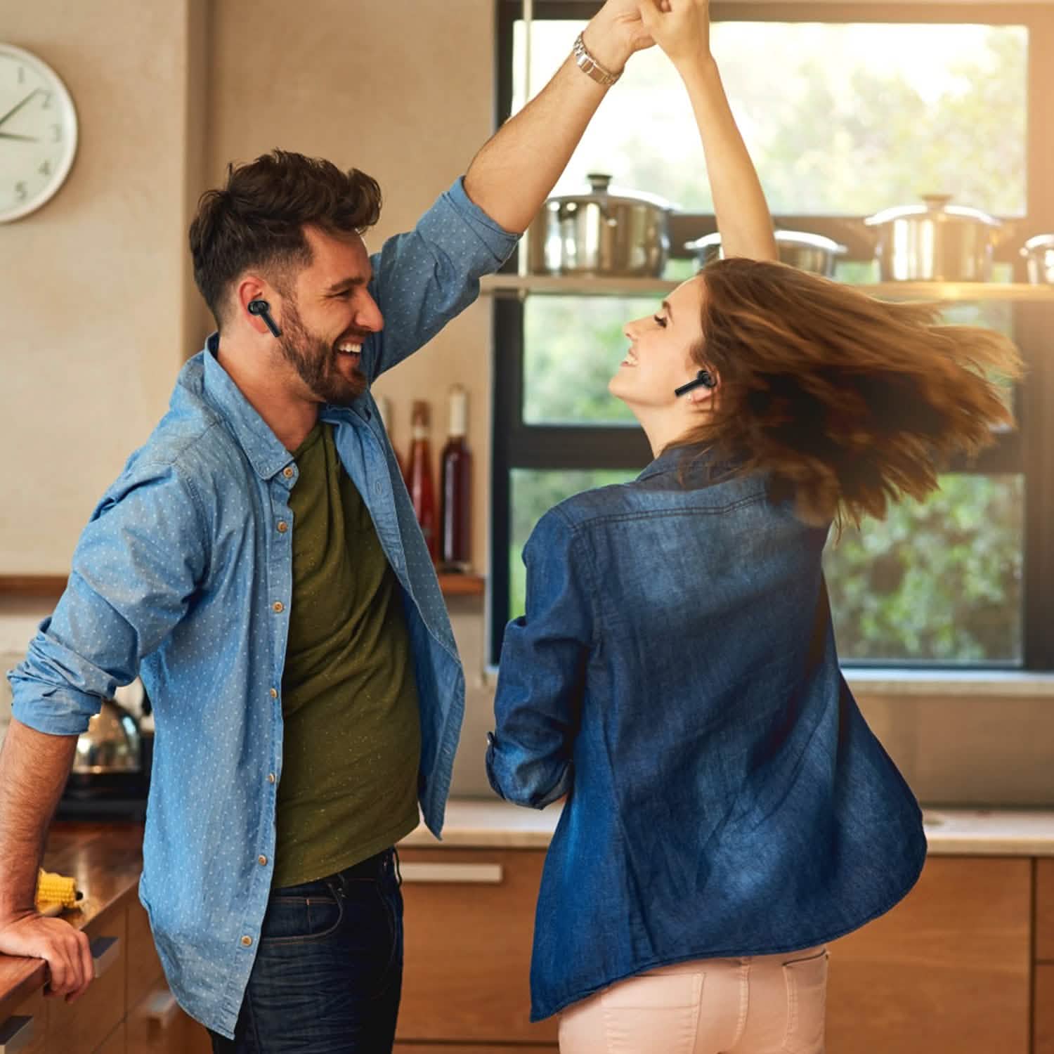 5.0 TWS Wireless Earbuds Headphones - Tophatter Daily Deals