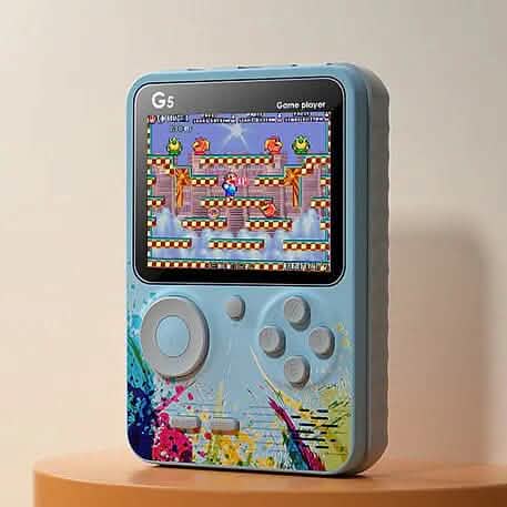 500 Games Mini Handheld Retro Portable Video Game Console Blue Video Games & Consoles - Tophatter Daily Deals
