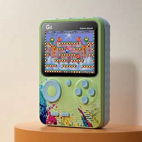 500 Games Mini Handheld Retro Portable Video Game Console Green Video Games & Consoles - Tophatter Daily Deals