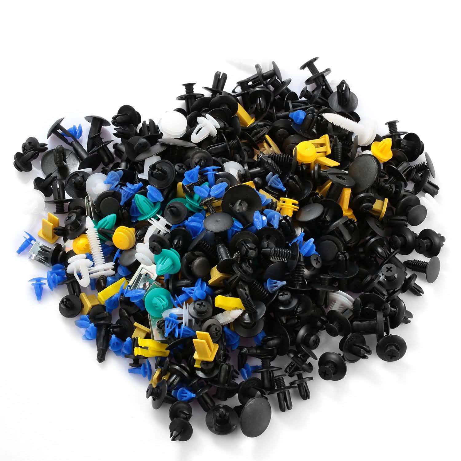 500-Pieces: 30 Kinds Bumper Fastener Rivets Automotive - Tophatter Daily Deals