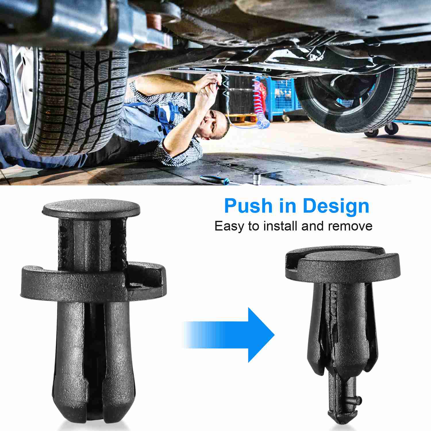 500-Pieces: 30 Kinds Bumper Fastener Rivets Automotive - Tophatter Daily Deals