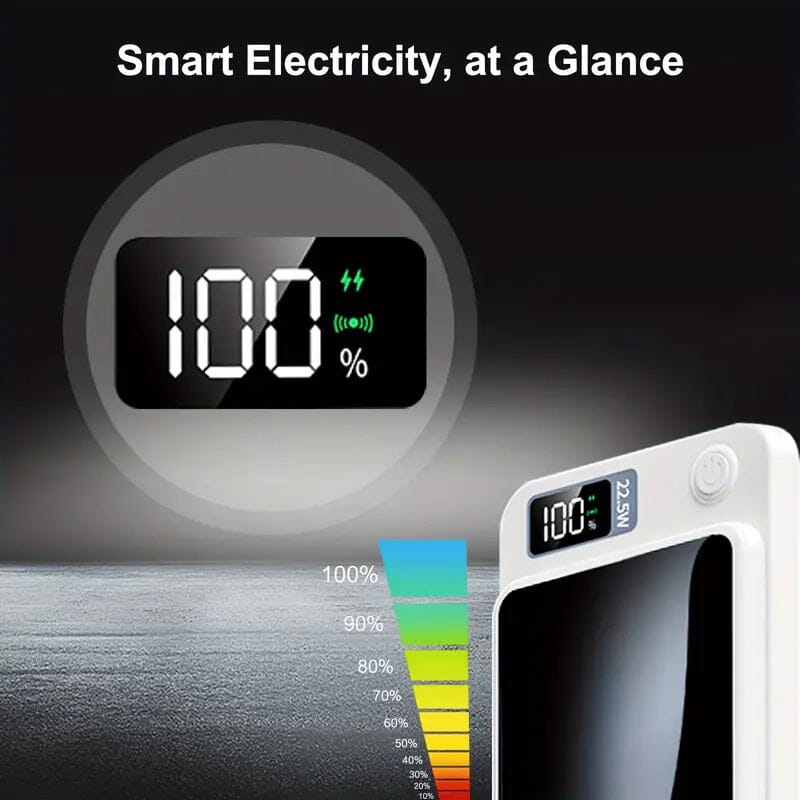 5000mAh Magnetic Wireless Charging Bank 22.5W Fast Charging Power Bank - Tophatter Daily Deals