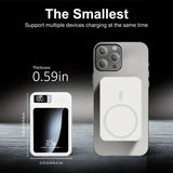 5000mAh Magnetic Wireless Charging Bank 22.5W Fast Charging Power Bank - Tophatter Daily Deals