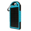 5,000mAh Water-Resistant Solar Smartphone Charger Blue Power Bank - Tophatter Daily Deals