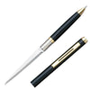 Elegant Ink Pen Knife with Plain Edge Black - TOPHATTER'S ARMORY DEALS Collectible Weapons - Tophatter Daily Deals