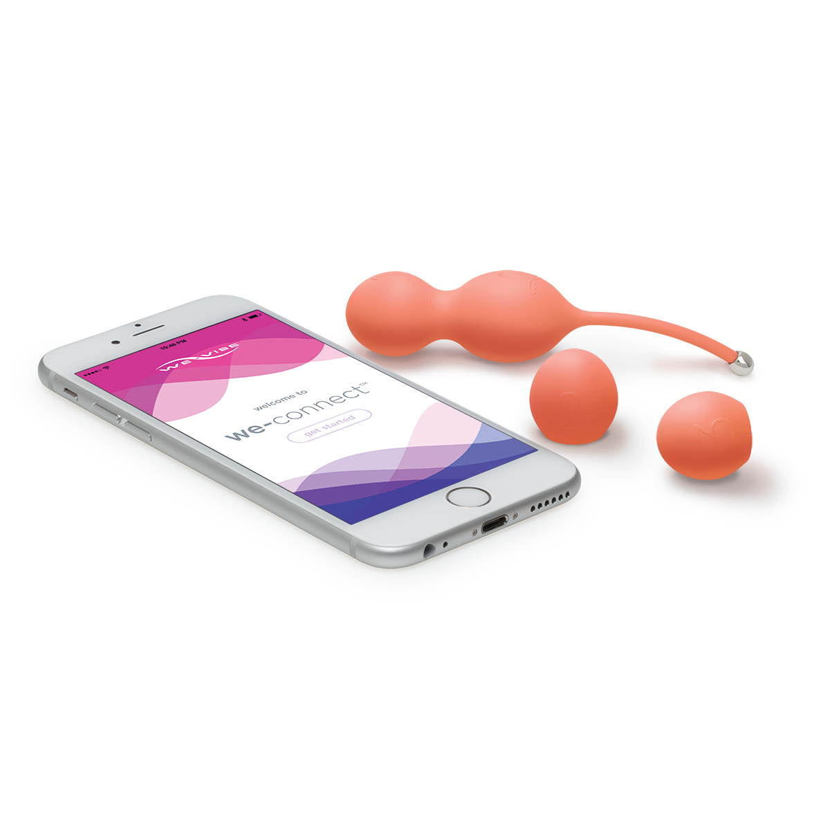 We-Vibe Bloom Vibrating Kegel Love Balls in Coral Remote Control Love Eggs - Tophatter Daily Deals