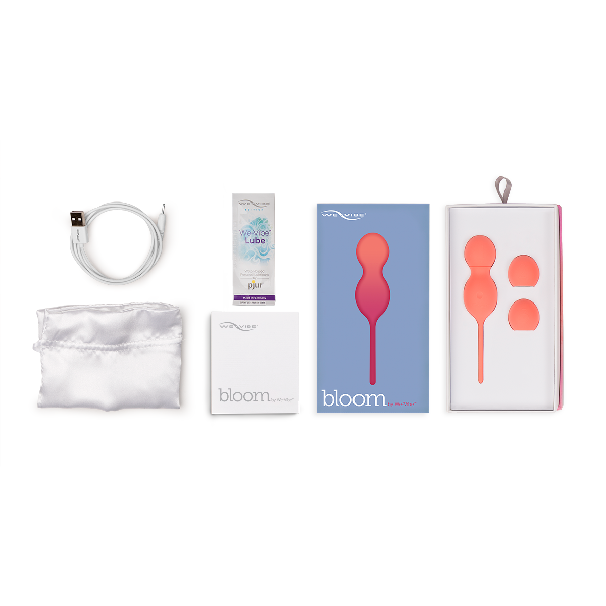 We-Vibe Bloom Vibrating Kegel Love Balls in Coral Remote Control Love Eggs - Tophatter Daily Deals