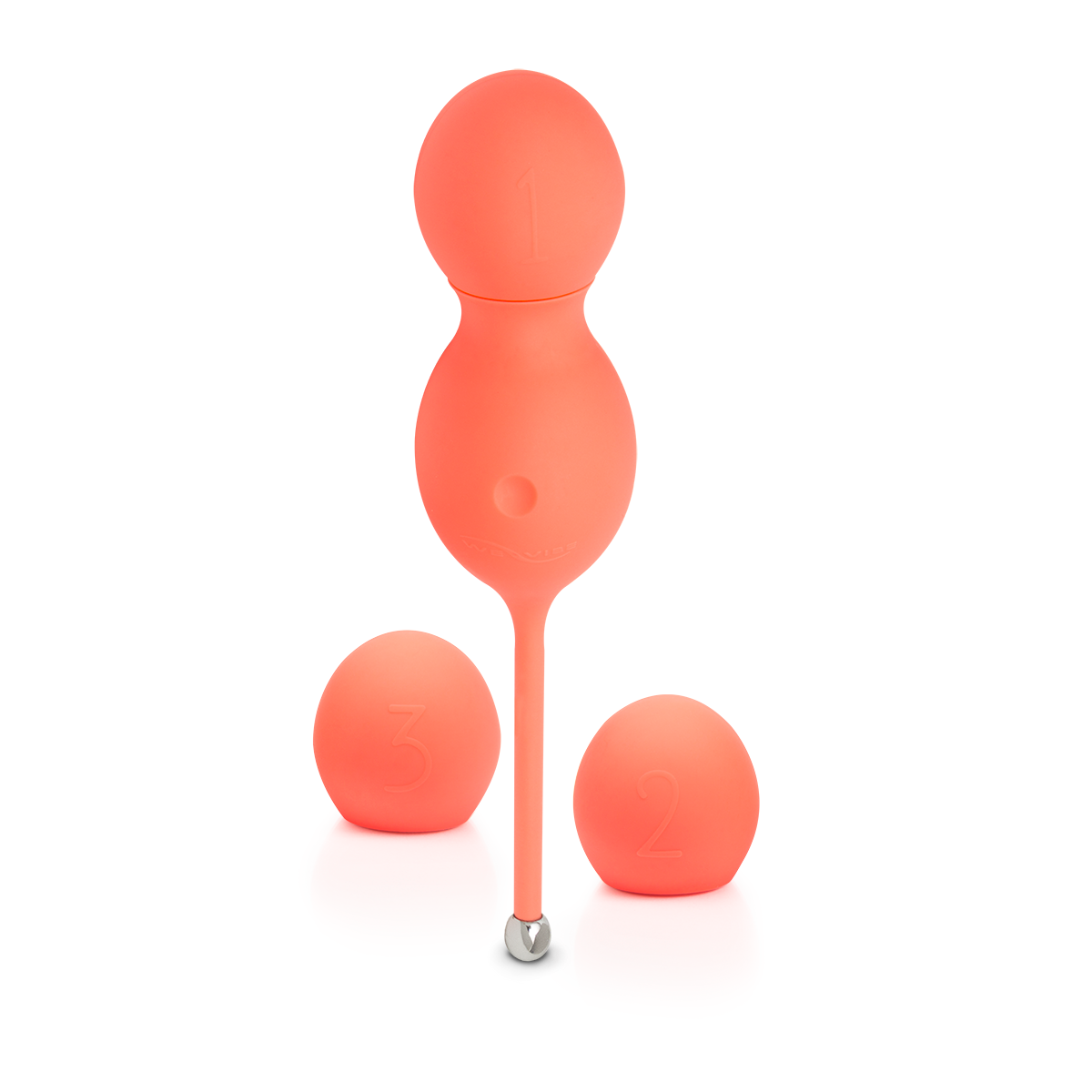 We-Vibe Bloom Vibrating Kegel Love Balls in Coral Remote Control Love Eggs - Tophatter Daily Deals