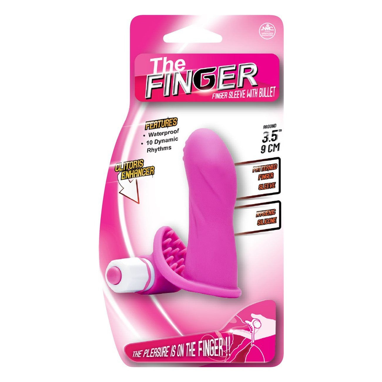 The Finger Vibrating Dildo Sleeve 3.5" in Pink Finger Sleeves - Tophatter Daily Deals