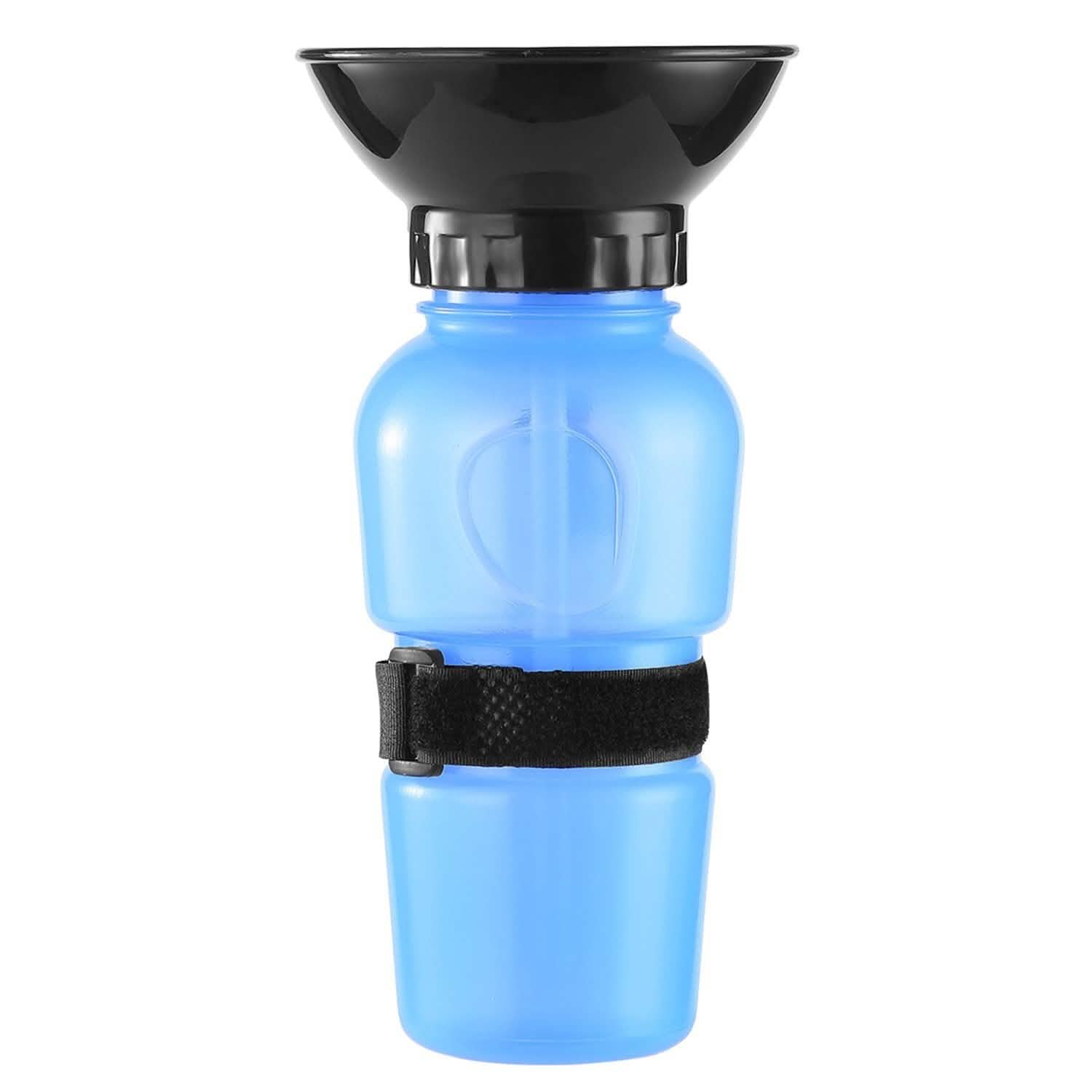 500ml Pet Water Bottle Portable Water Cup Blue Pet Supplies - Tophatter Daily Deals
