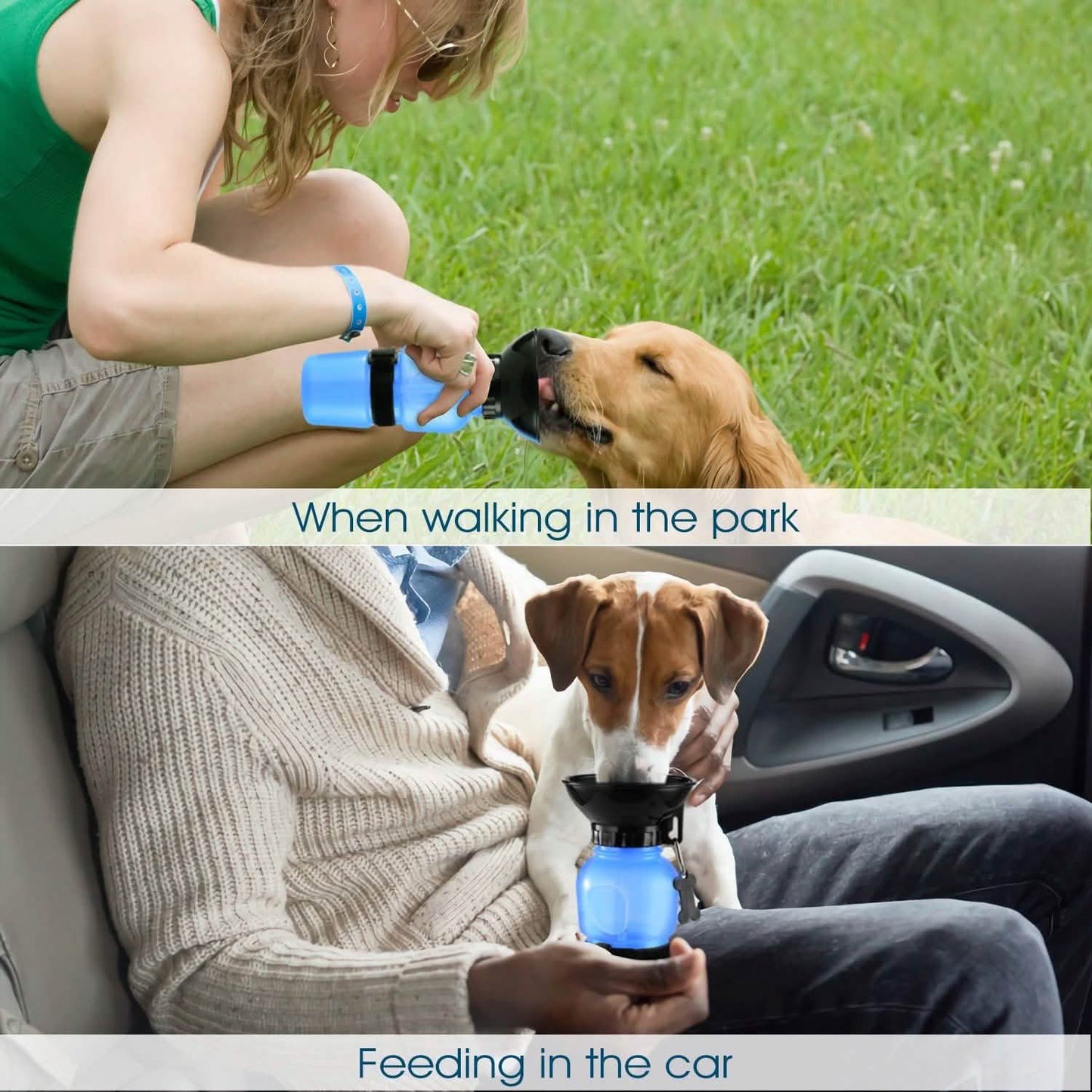 500ml Pet Water Bottle Portable Water Cup Pet Supplies - Tophatter Daily Deals
