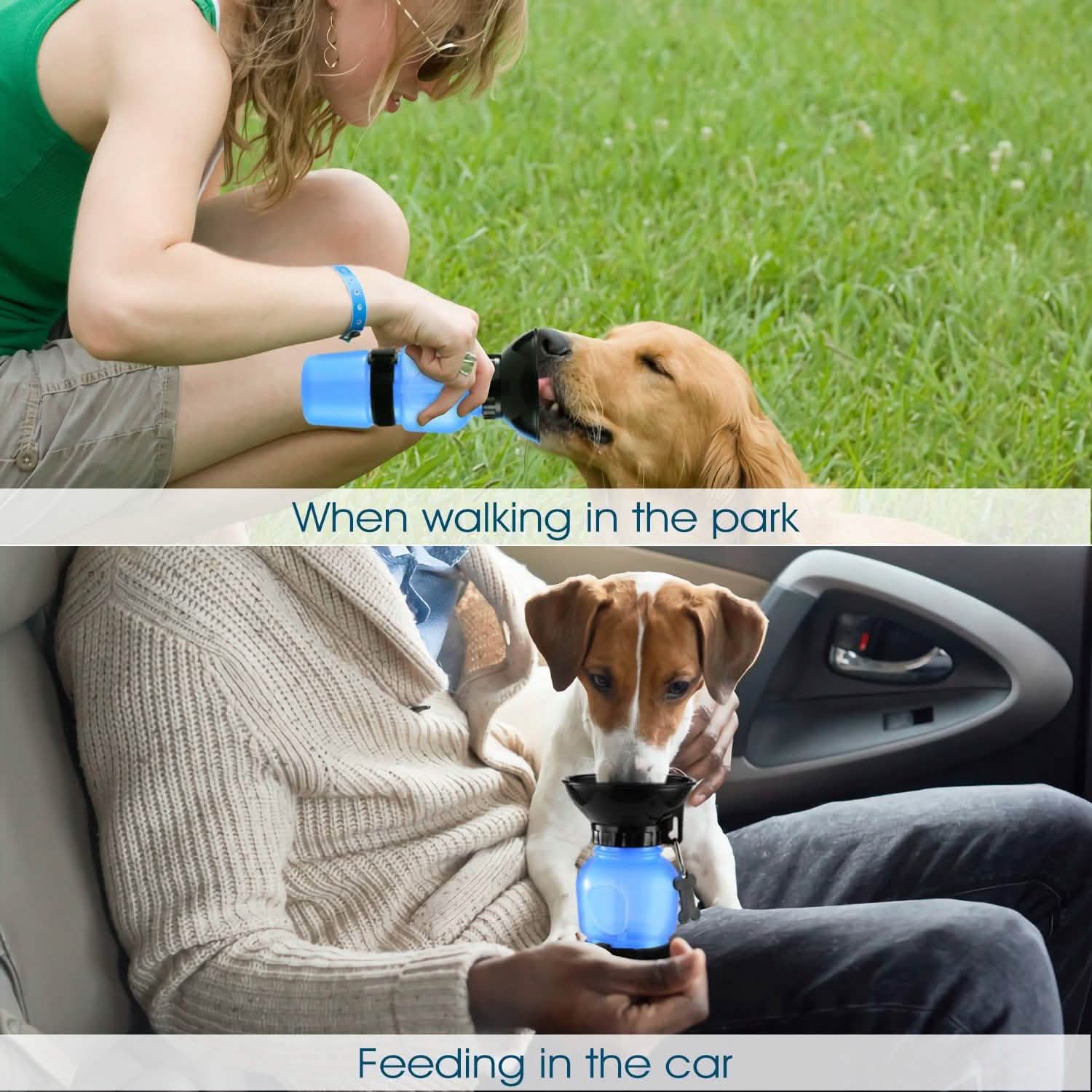 500ml Pet Water Bottle Portable Water Cup Pet Supplies - Tophatter Daily Deals