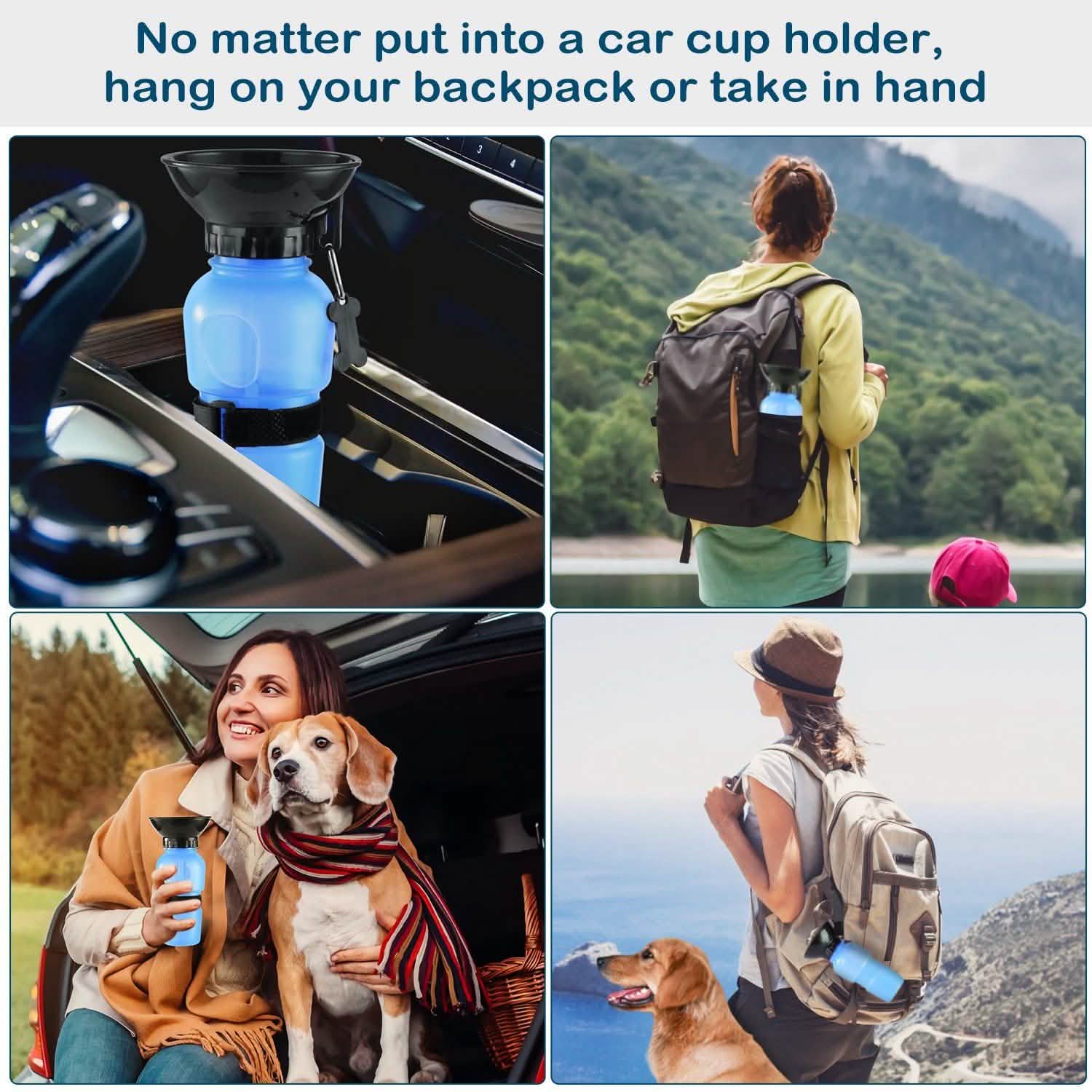 500ml Pet Water Bottle Portable Water Cup Pet Supplies - Tophatter Daily Deals