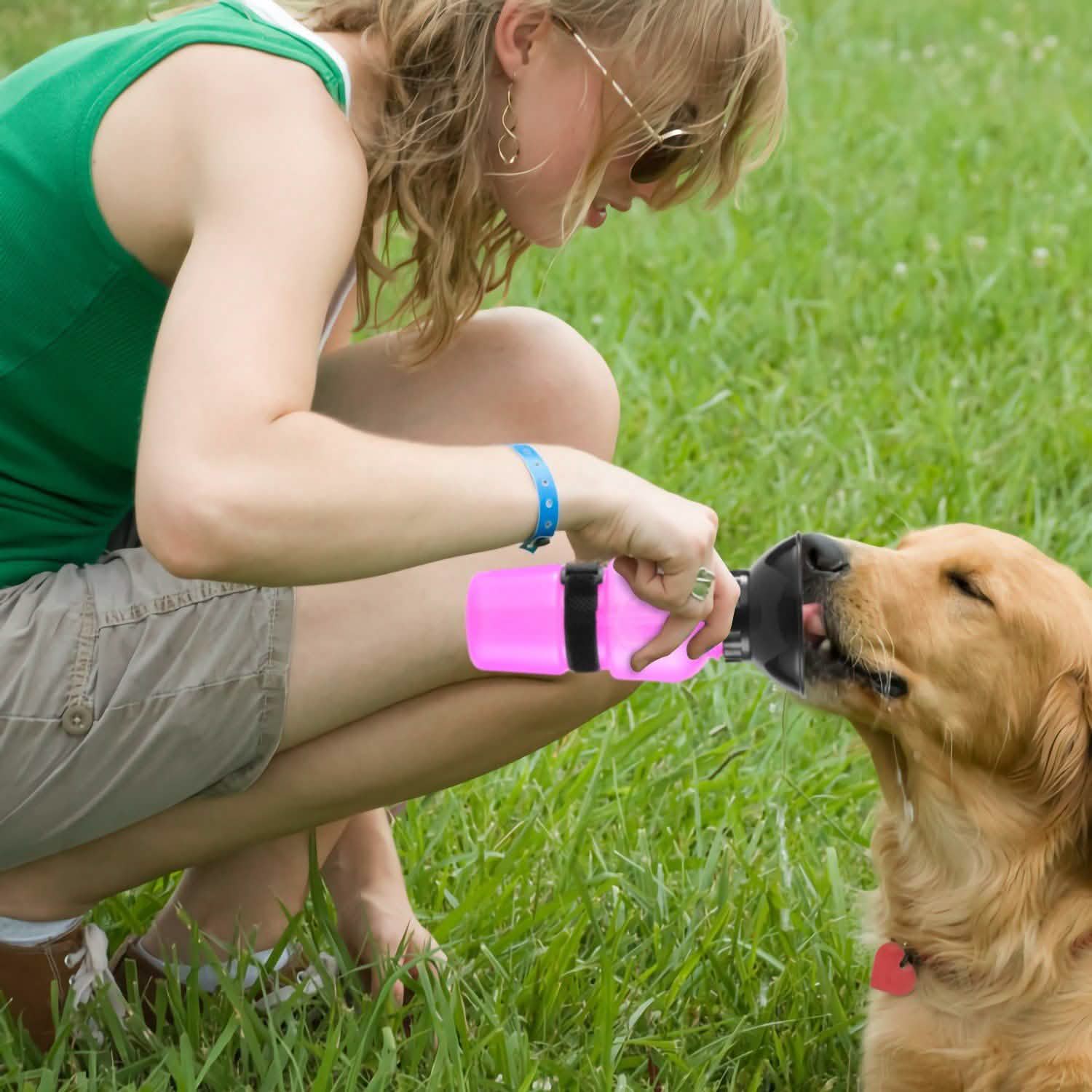 500ml Pet Water Bottle Portable Water Cup Pet Supplies - Tophatter Daily Deals