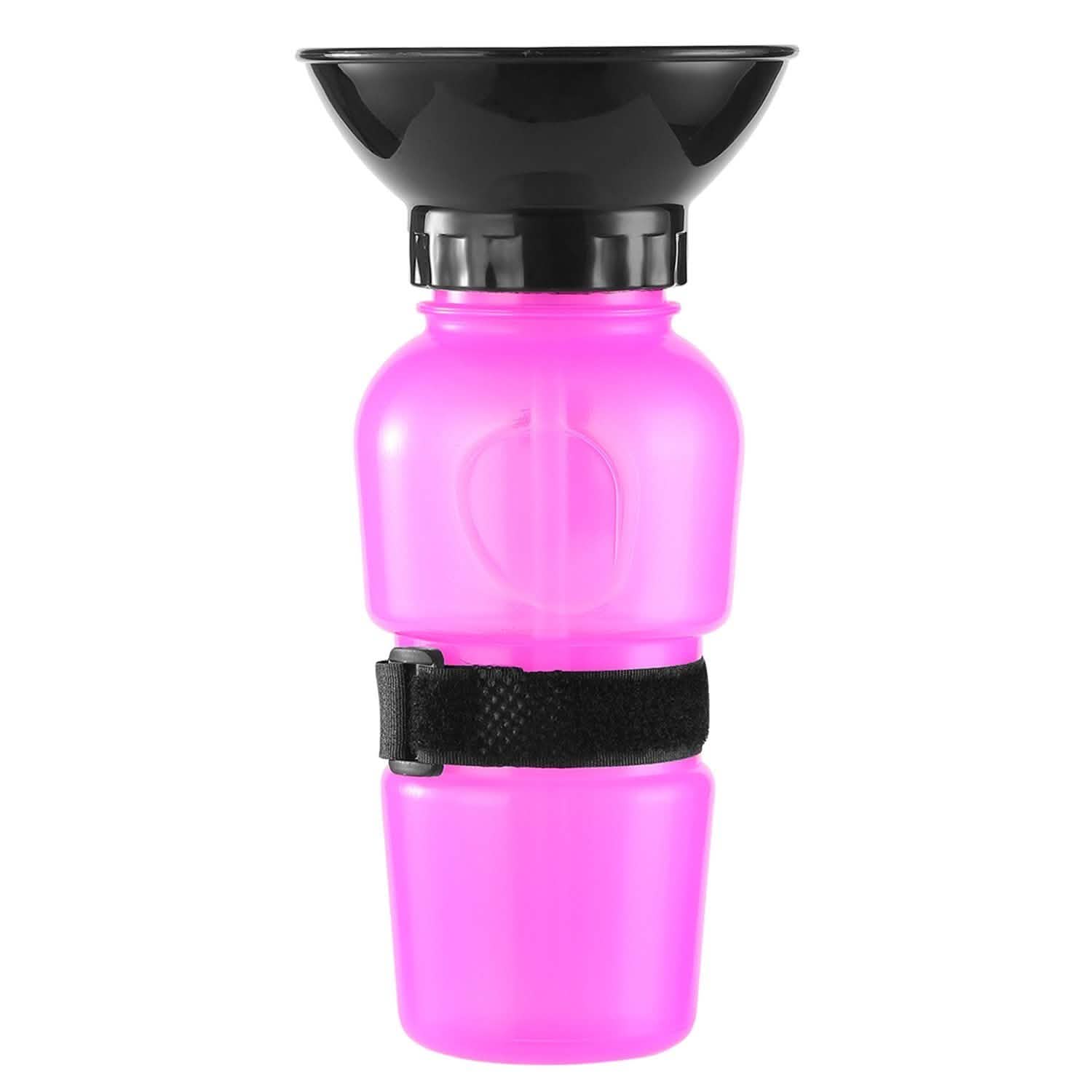 500ml Pet Water Bottle Portable Water Cup Pink Pet Supplies - Tophatter Daily Deals