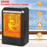 500W Ceramic Portable Electric Heater Household Appliances - Tophatter Daily Deals
