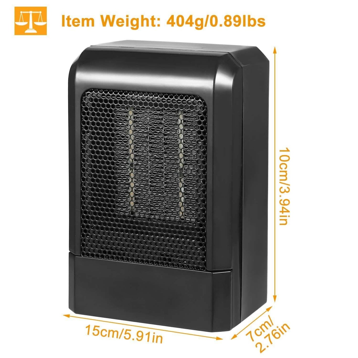 500W Ceramic Portable Electric Heater Household Appliances - Tophatter Daily Deals
