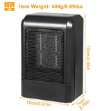 500W Ceramic Portable Electric Heater Household Appliances - Tophatter Daily Deals