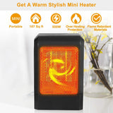 500W Ceramic Portable Electric Heater Household Appliances - Tophatter Daily Deals