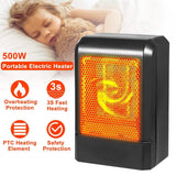 500W Ceramic Portable Electric Heater Household Appliances - Tophatter Daily Deals