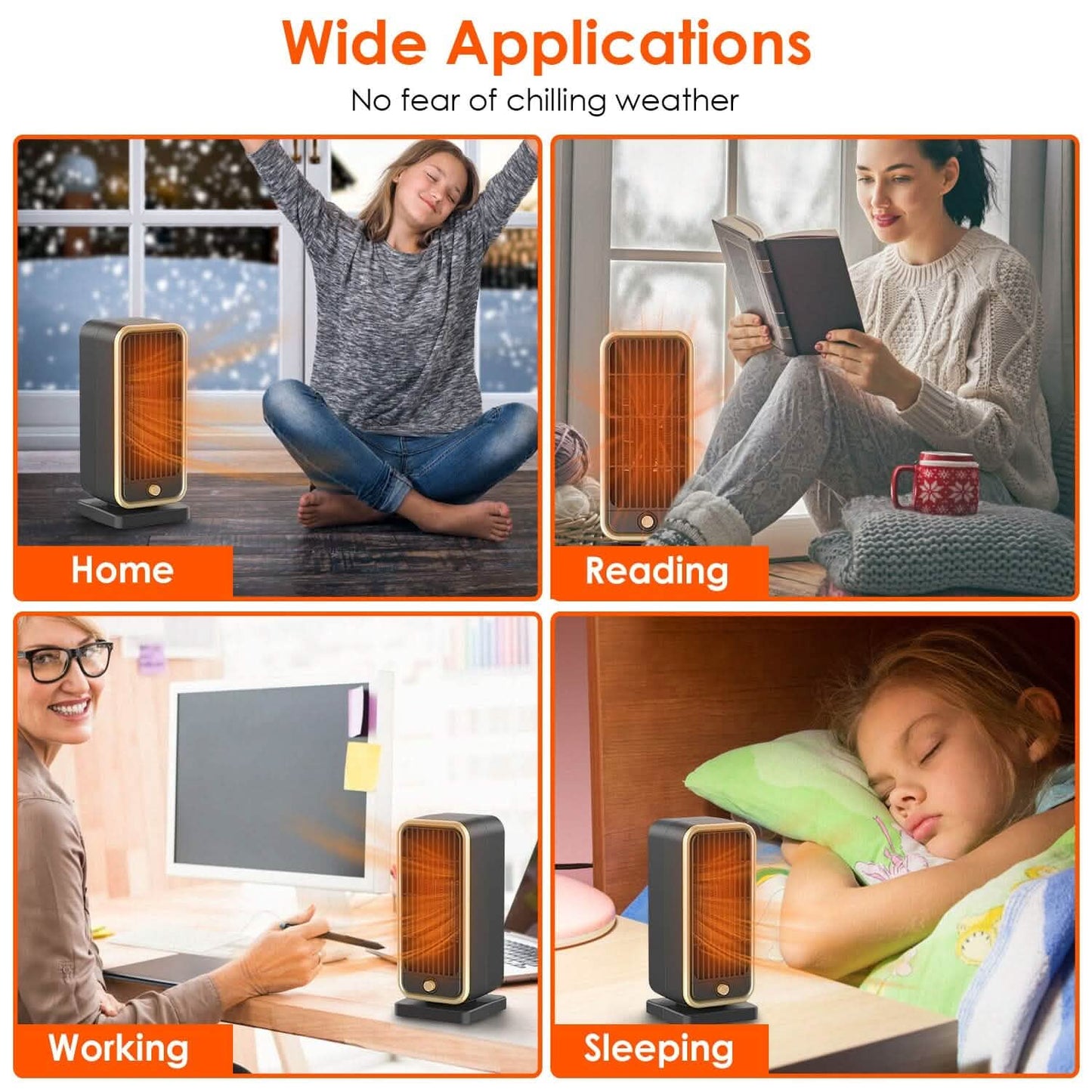 500W Portable Electric Heater Household Appliances - Tophatter Daily Deals