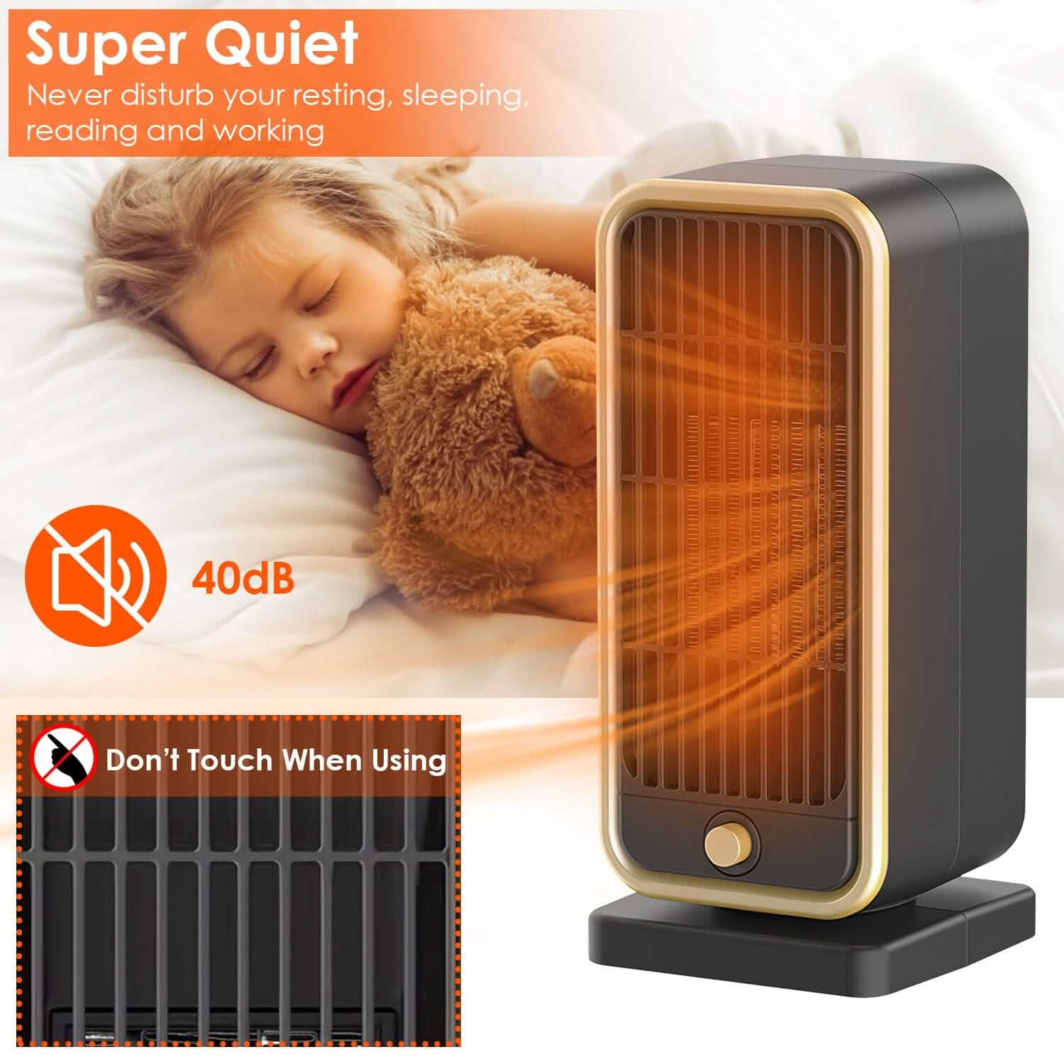 500W Portable Electric Heater Household Appliances - Tophatter Daily Deals