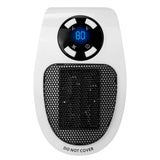 500W Portable Heater Fan Wall Outlet with Remote Control Household Appliances - Tophatter Daily Deals