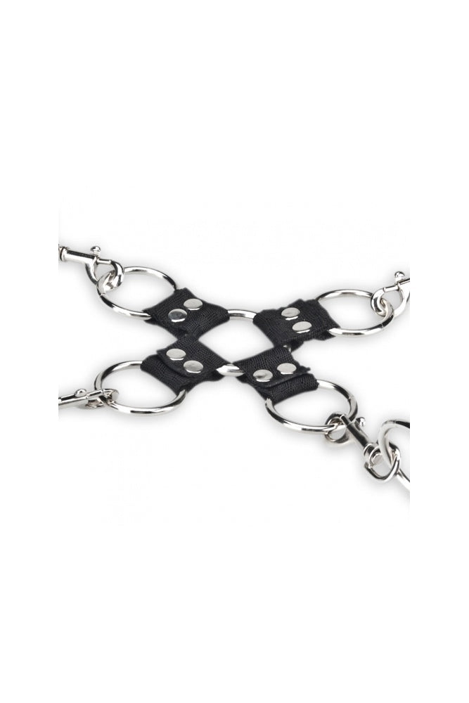 Electric Eel - Lux Fetish - 5 PC Hogtie Set - Black BDSM - Tophatter Daily Deals