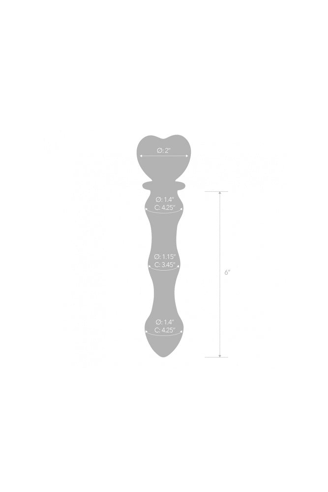 Gläs - Sweetheart - 8" Glass Dildo Sex Toy - Tophatter Daily Deals