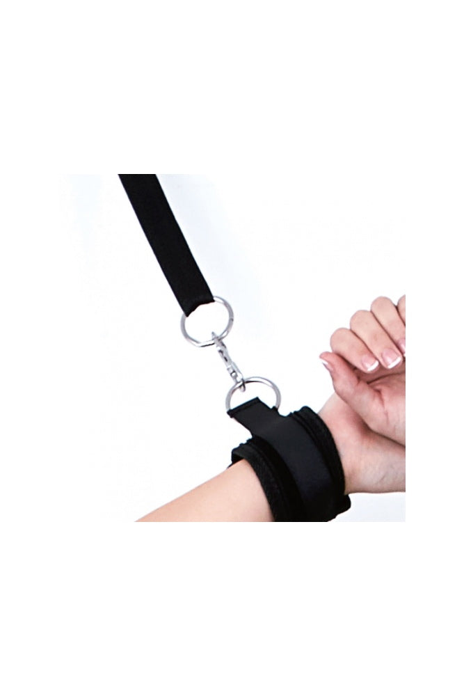 Electric Eel - Lux Fetish - Closet Cuffs Restraint System - Black BDSM - Tophatter Daily Deals