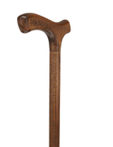 Light Brown Fritz Cane: Stained Beechwood Fritz Handle Walking Canes - Tophatter Daily Deals