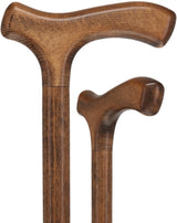 Light Brown Fritz Cane: Stained Beechwood Fritz Handle Walking Canes - Tophatter Daily Deals