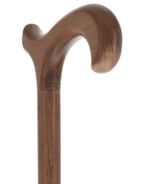 Light Brown Derby Cane - Stained Beechwood Derby Classic Walking Canes - Tophatter Daily Deals