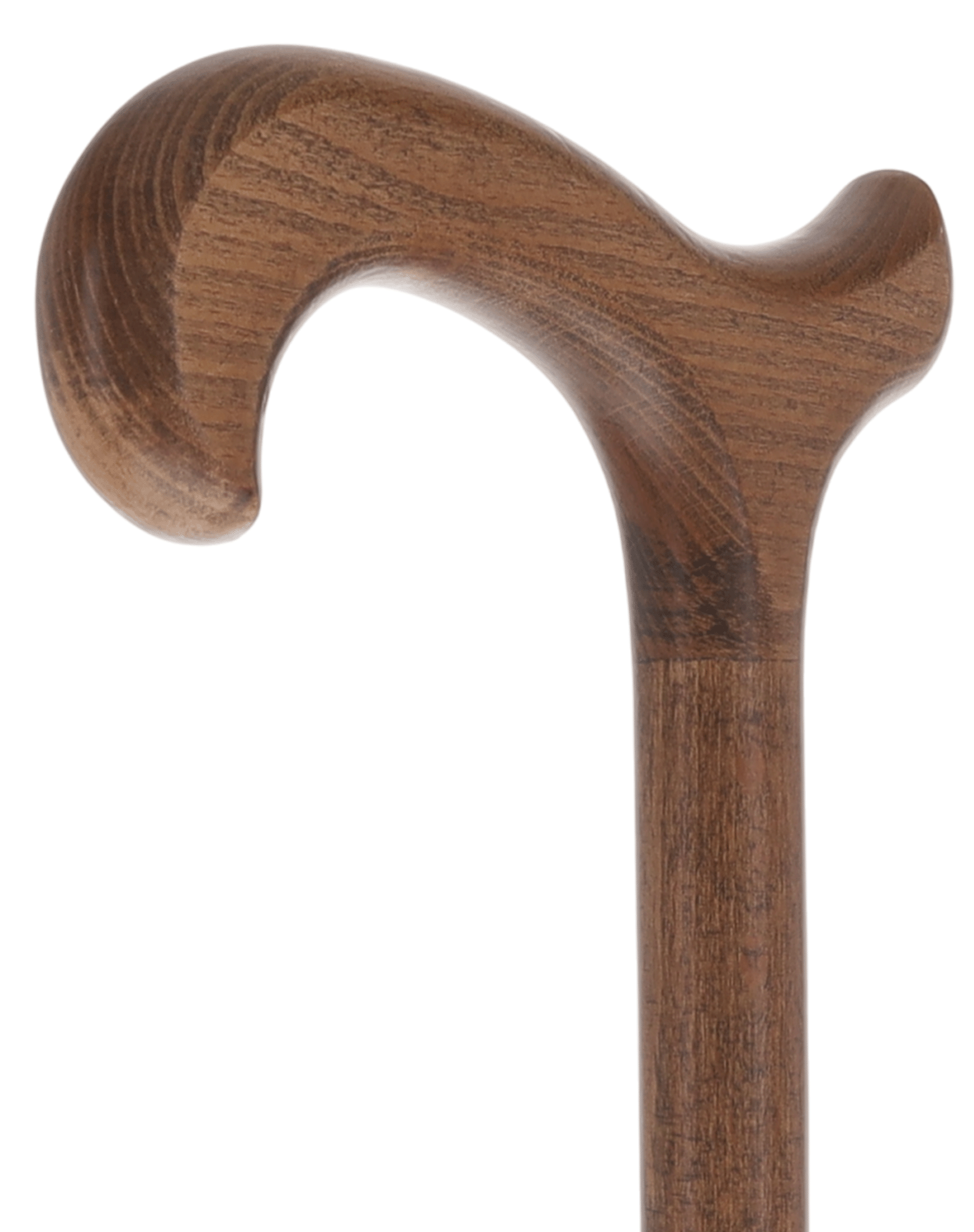 Light Brown Derby Cane - Stained Beechwood Derby Classic Walking Canes - Tophatter Daily Deals