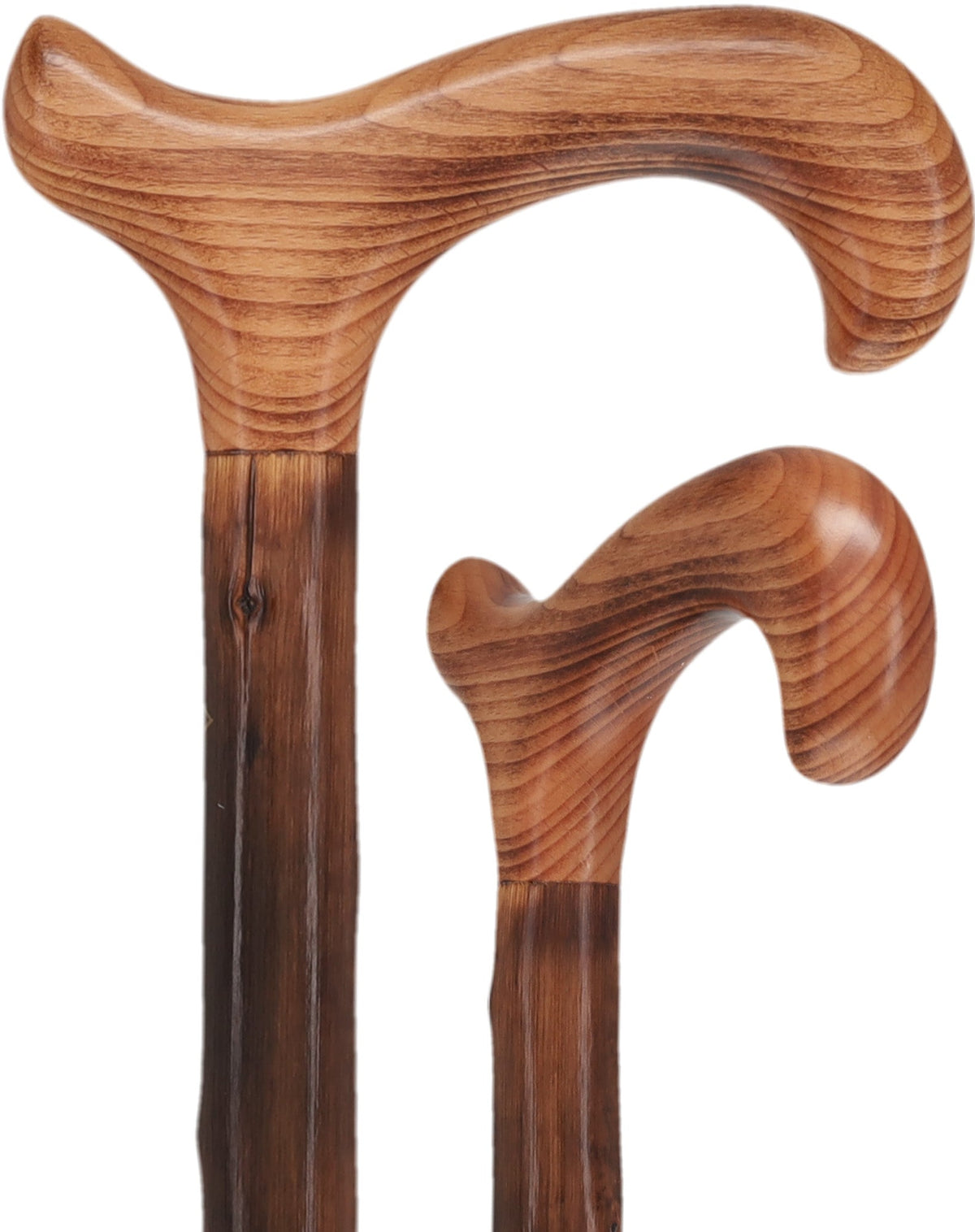 Classic Scorched Chestnut Derby Cane - Chestnut Shaft Derby Classic Walking Canes - Tophatter Daily Deals