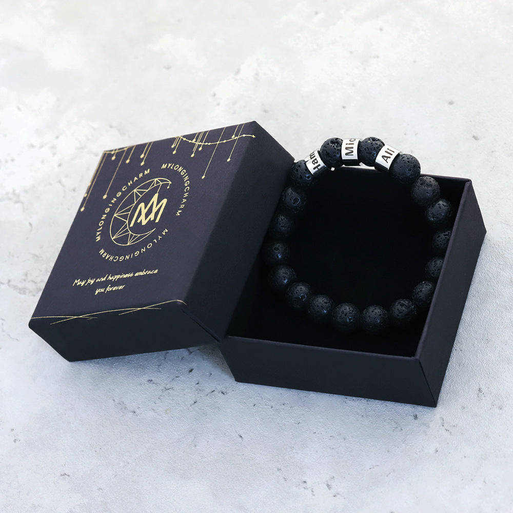 Accessories Letter Bracelet Men's Personality Lettering 7 - Tophatter Daily Deals