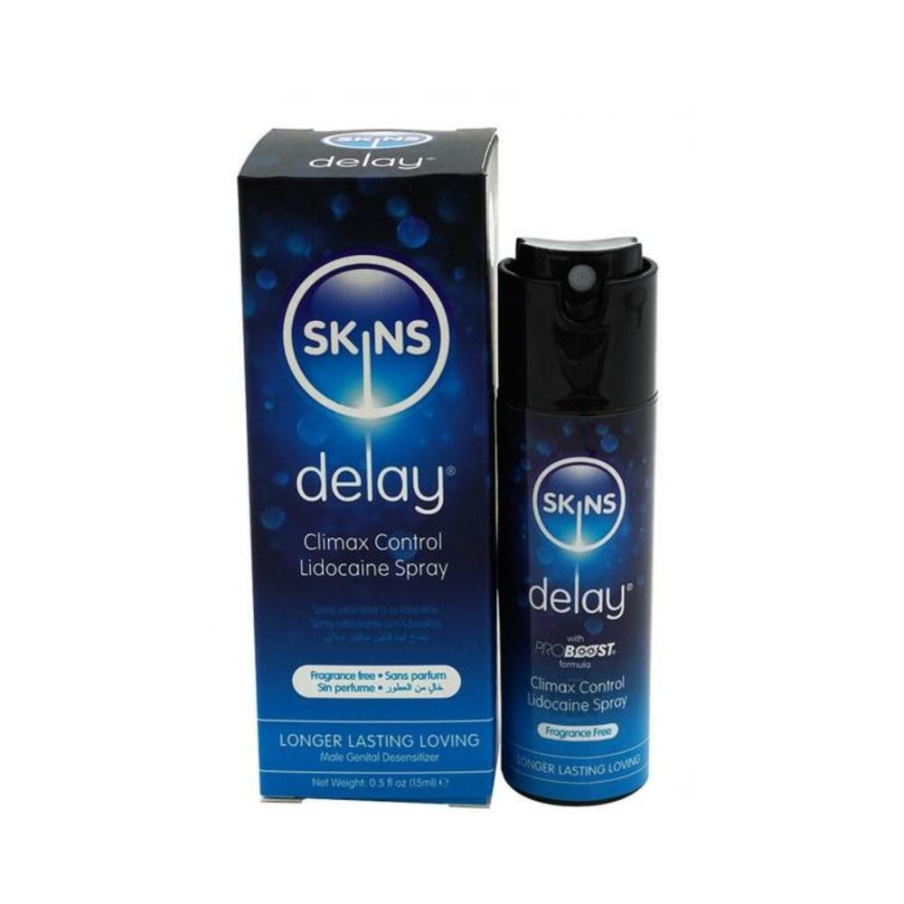 Skins Lidocaine Delay Spray 15ml - Tophatter Daily Deals