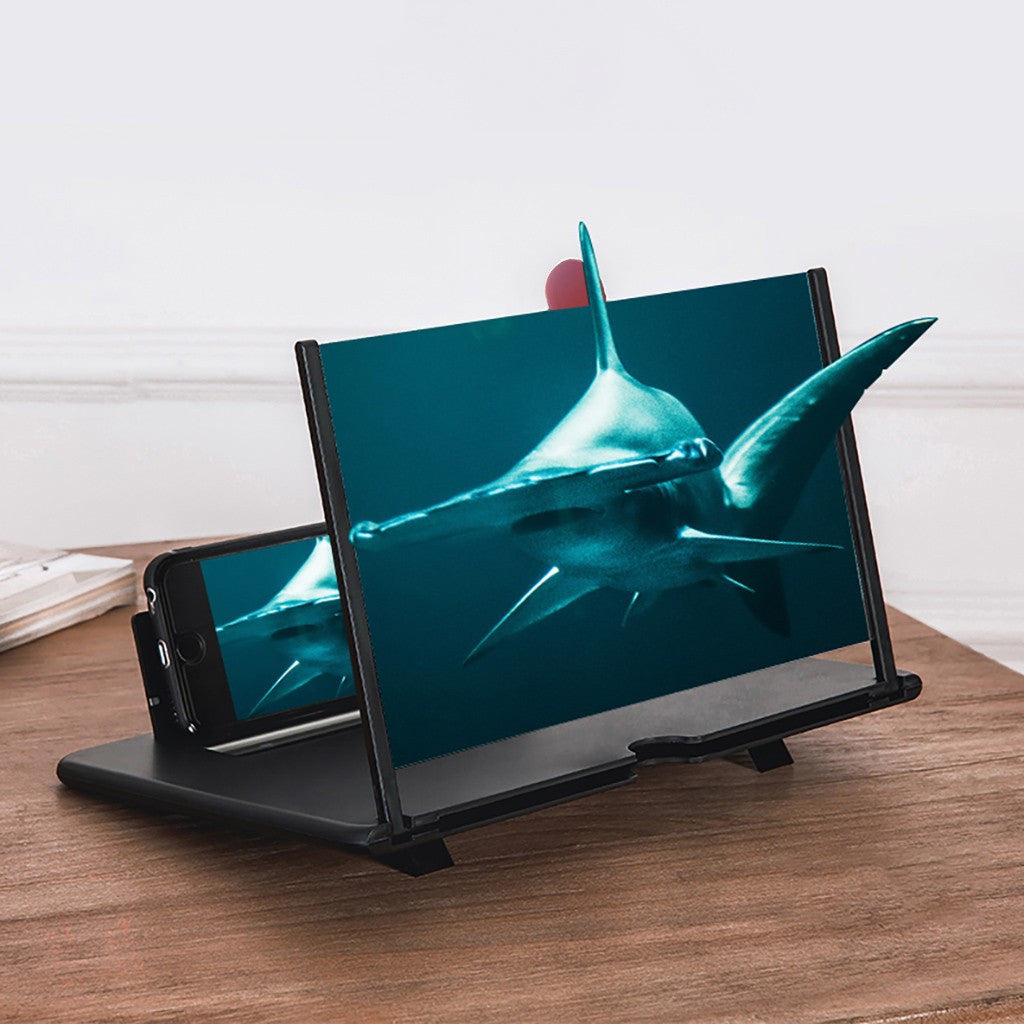 3D Screen Magnifier Signal Booster Mobile Screen Lightweight Foldable Magnifying Glass 0 - Tophatter Daily Deals