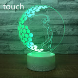 3D Small Table Lamp Touch 0 - Tophatter Daily Deals