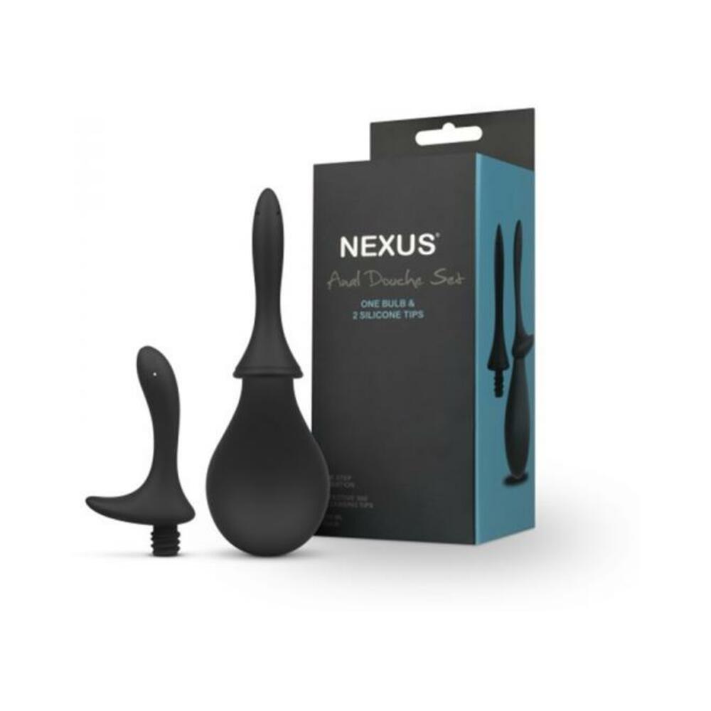 Nexus Anal Douche Set Silicone Black - Tophatter Daily Deals