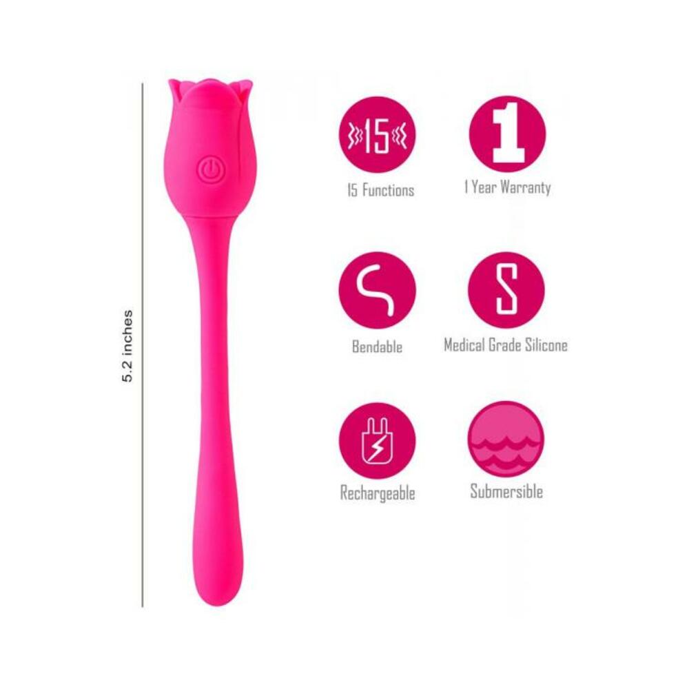 Meadow 15 Function Silicone Wrap Around Vibrator Silicone - Tophatter Daily Deals