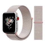 42 44mm Nylon Velcro Loopback Sports Watch Beige 0 - Tophatter Daily Deals
