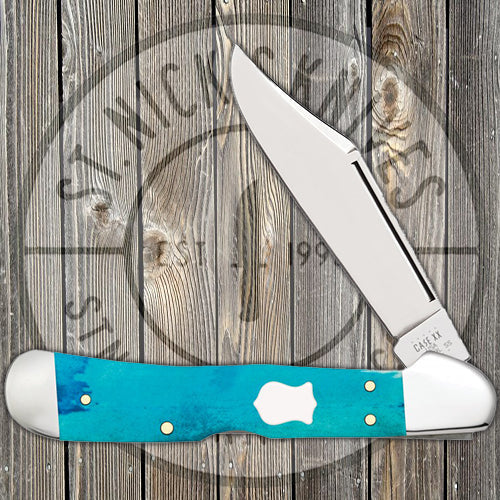 Case Copperlock - Smooth Caribbean Blue Bone - 50666 Traditional Knives - Tophatter Daily Deals