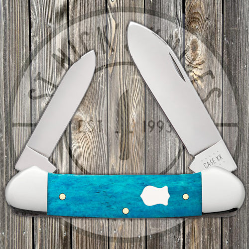 Case Canoe - Smooth Caribbean Blue Bone - 50669 Traditional Knives - Tophatter Daily Deals
