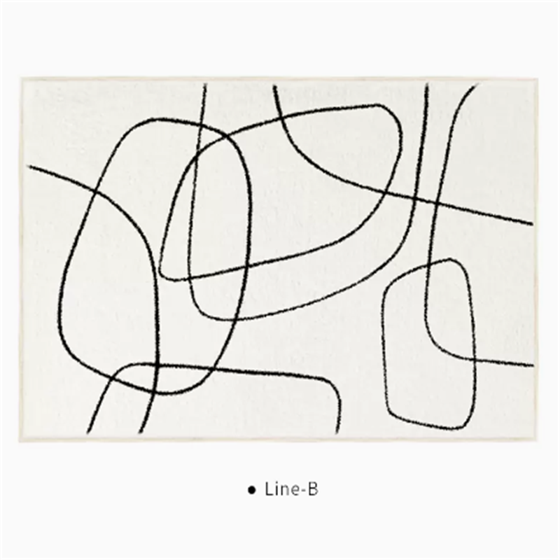 Black And White Line End Table Mat B 0 - Tophatter Daily Deals