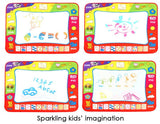 80 x 60cm Baby Kids Add Water with Magic Pen Doodle Painting Picture Water Drawing Play Mat in Drawing Toys Board Gift Christmas 0 - Tophatter Daily Deals