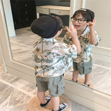 baby''s handsome flower shirt 0 - Tophatter Daily Deals